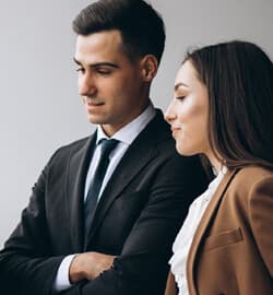 man-woman-suit